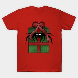 Christmas Present Spider (Plain) T-Shirt